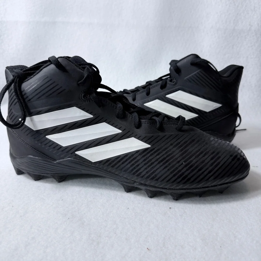 Adidas Freak Mid MD Football Cleats Mens 11.5 Black White BB7688 Mid Top Shoes